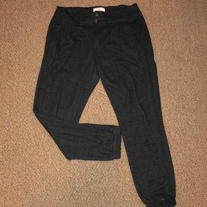 Anthropologie Charcoal Knit Joggers